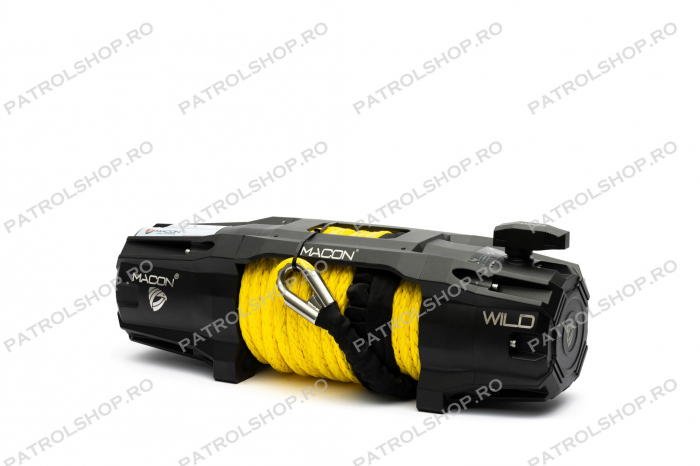 Electric winch Macon Wild 13000 lbs 12V LED - 5897 kg - synthetic rope  - PATROL SHOP [4]