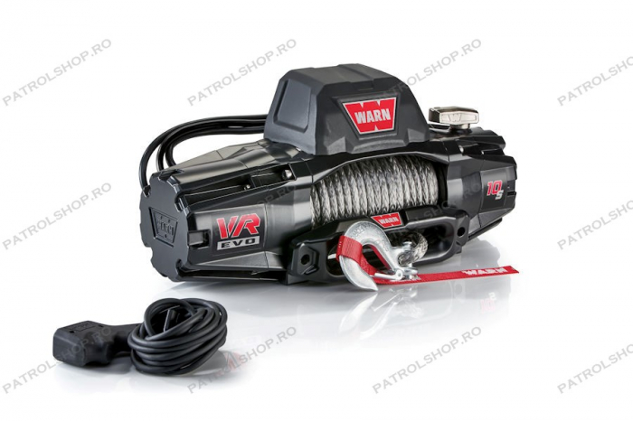 Electric winch WARN VR EVO 10-S - 4536 kg - synthetic rope - PATROL SHOP [2]