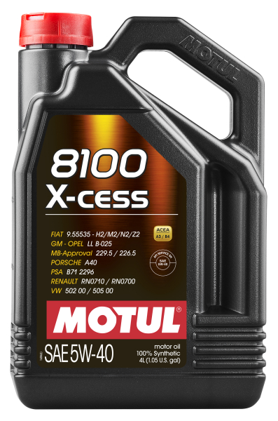 Engine oil MOTUL 8100 X-CESS 5W-40 4 liters [1]