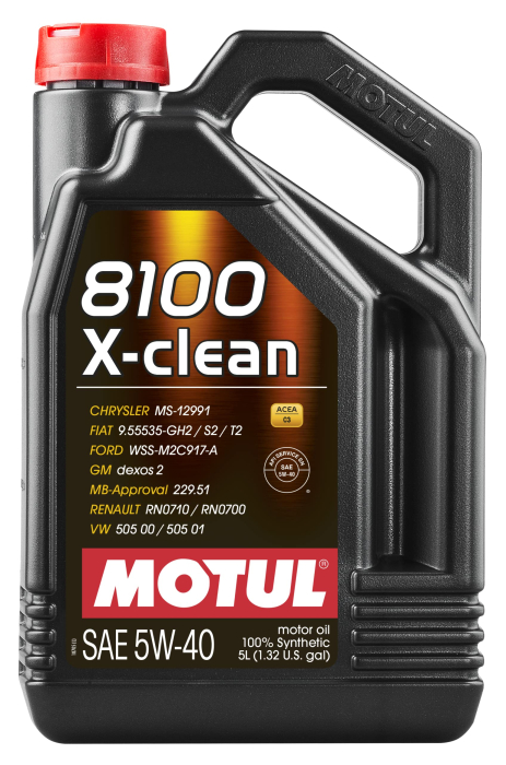 Engine oil MOTUL 8100 X-CLEAN 5W-40 5 liters [1]