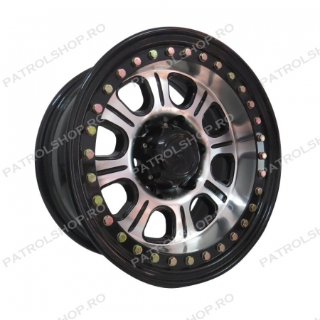Jante - Janta aliaj beadlock 16x8 ET-25 6x139.7 CB110 - PATROL SHOP