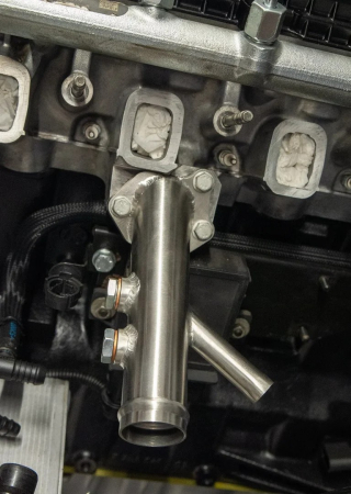 Flansa furtun lichid racire motor BMW 3.0d M57 IOD [3]