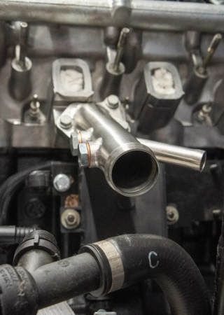 Flansa furtun lichid racire motor BMW 3.0d M57 IOD [4]