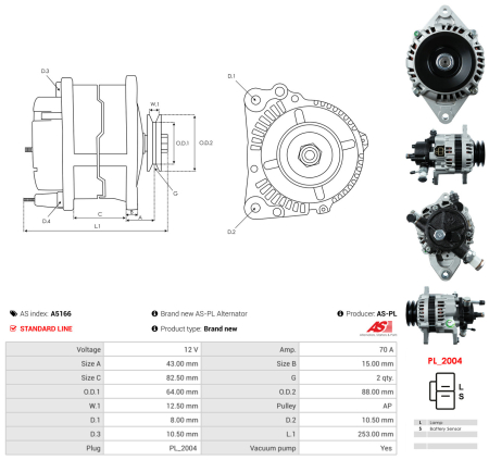 Alternator + vacuum pump Nissan Patrol Y60 2.8 - PATROL SHOP [4]