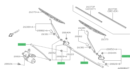 Ansamblu mecanism stergatoare parbriz OE Nissan Patrol Y61 - volan stanga [0]