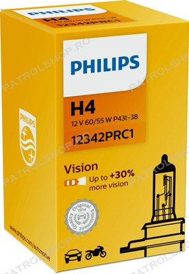 Electrice - Bec H4 Philips Vision - PATROL SHOP