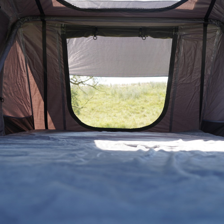 Rooftop Tent OVERLANDER Adventure 140 cm with sky roof [8]