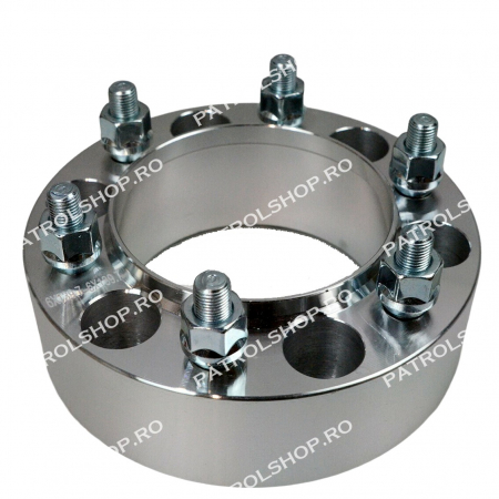 Flanse Distantiere - Flansa distantier cu inel centrare 50 mm 6x139.7 M12x1.25 - PATROL SHOP