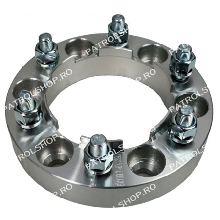 Flanse Distantiere - Flansa distantier cu inel centrare decupat 30 mm 6x139.7 M12x1.25 - PATROL SHOP