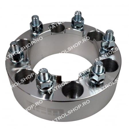 Flanse Distantiere - Flansa distantier cu inel centrare decupat 50 mm 6x139.7 M12x1.25 - PATROL SHOP