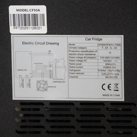 Frigider auto OVERLANDER 50 litri 12/24/220V - fără Bluetooth [10]