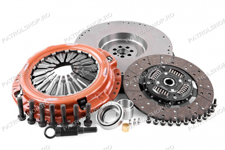 Clutch - Heavy-duty clutch set + single mass flywheel Nissan Patrol Y61 3.0 <2004 - PATROL SHOP