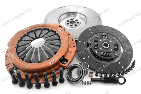 Clutch - Heavy-duty clutch set + single mass flywheel Nissan Patrol Y61 3.0 >2004 - PATROL SHOP