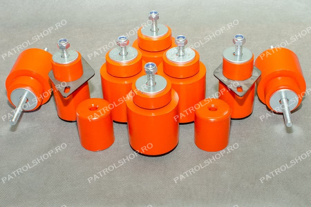 Body Mounts - Polyurethane +5 cm body lift kit Nissan Patrol Y61 SWB - PATROL SHOP