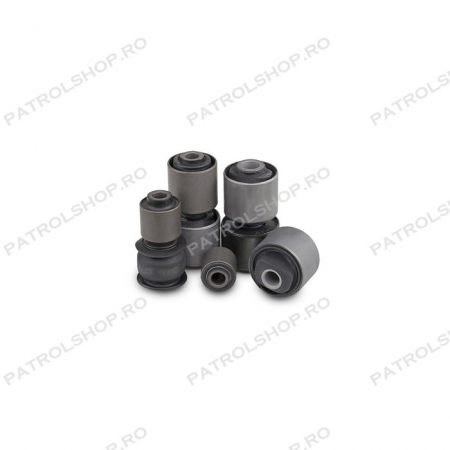 Bucse Cauciuc - Kit bucse cauciuc complet cu corectie caster Ironman Nissan Patrol Y61 3.0 - PATROL SHOP
