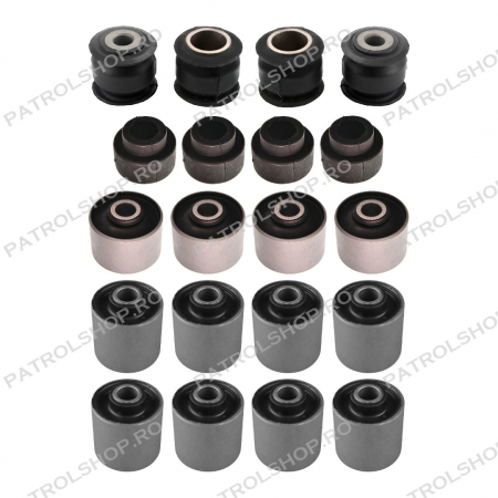 Suspensie & Directie - Kit bucse cauciuc complet Nissan Patrol Y60 Y61 2.8 - PATROL SHOP
