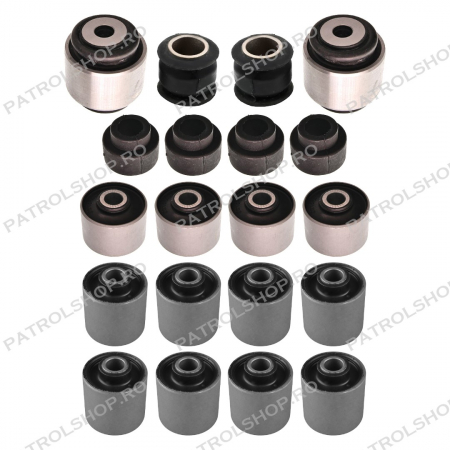 Suspensie & Directie - Kit bucse cauciuc complet Nissan Patrol Y61 3.0 - PATROL SHOP