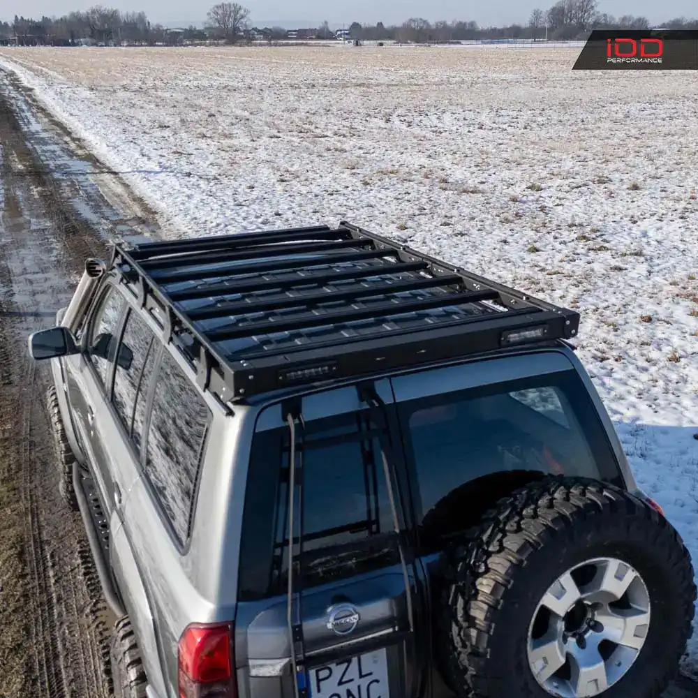 Portbagaj plafon roof-rack slim aluminiu Nissan Patrol Y61 Lung - PATROL SHOP [7]