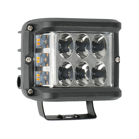 EXTERIOR - Proiector LED patrat 60W cu stroboscop galben - 12-24V
