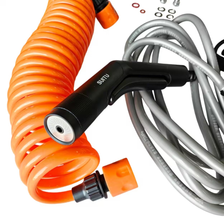 Rezervor apa plafon presurizat 30L cu pompa 12V si dus portabil [7]