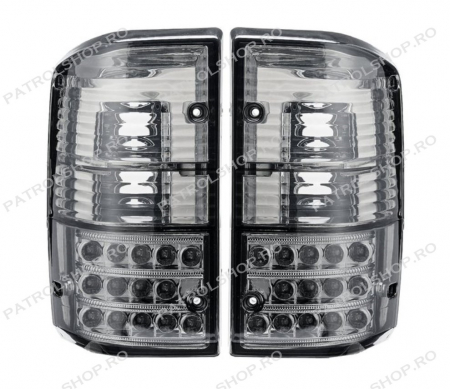 Lămpi - Set lampi spate LED fumurii Nissan Patrol Y60 - PATROL SHOP