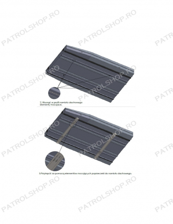 Set suporti cort pentru roof-rack IOD Nissan Patrol Y60 Y61 - PATROL SHOP [2]