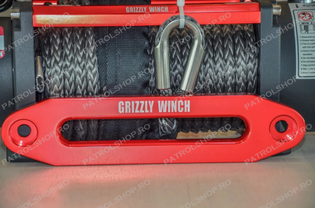 Electric winch Grizzly 13000 lbs - 5897 kg - 180:1 ratio - synthetic rope - PATROL SHOP [2]