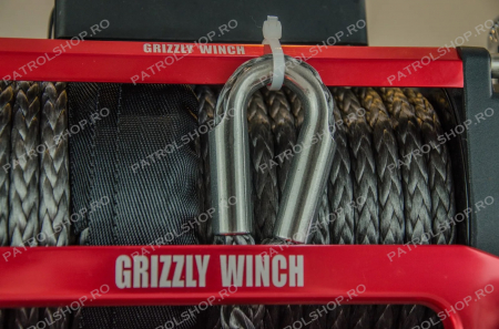 Electric winch Grizzly 13000 lbs - 5897 kg - 180:1 ratio - synthetic rope - PATROL SHOP [1]