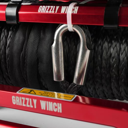 Electric winch Grizzly 13000 lbs - 5897 kg - synthetic rope - PATROL SHOP [2]
