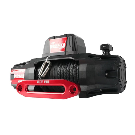 Electric winch Grizzly 13500 lbs - 6123 kg - synthetic rope - PATROL SHOP [5]