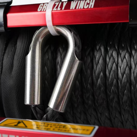 Electric winch Grizzly 9500 lbs - 4310 kg - synthetic rope - PATROL SHOP [5]