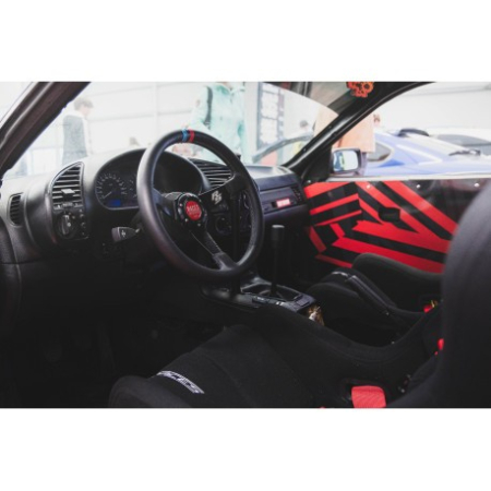 Universal steering wheel 350x65 mm eco leather RACES Motorsport [3]