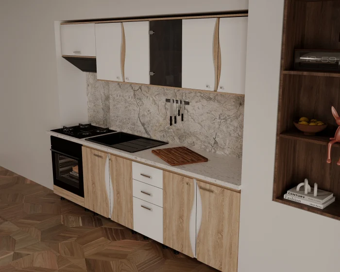 Bucatarie CIP3S - C2 Sonoma + Alb [3]