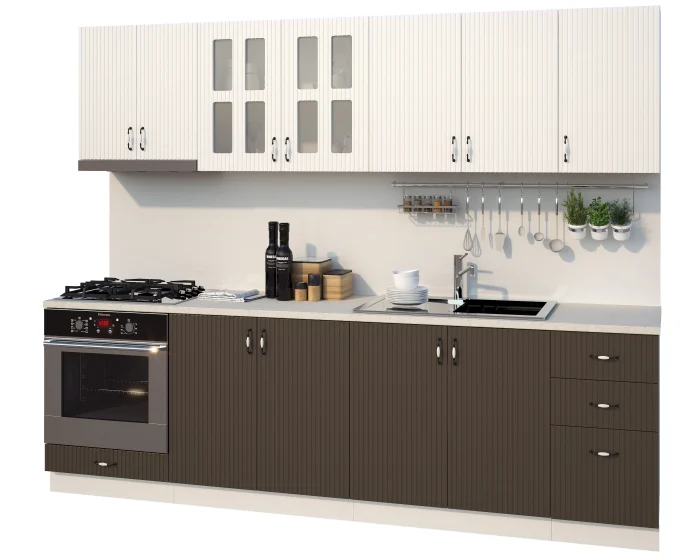 Bucatarie Cora Riflaj MDF 2,6 m [4]