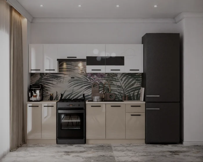 Bucatarie Daria Alb Cappuccino 240x60x200 cm [2]