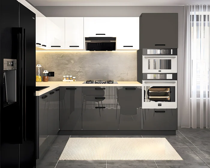 Bucatarie Daria colt V1 Alb Antracit [3]