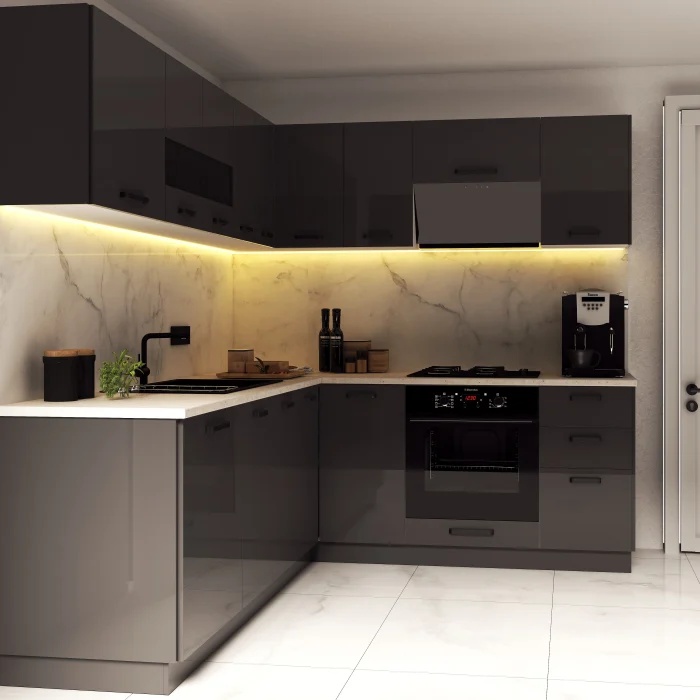 Bucatarie Daria colt V2 Antracit [2]