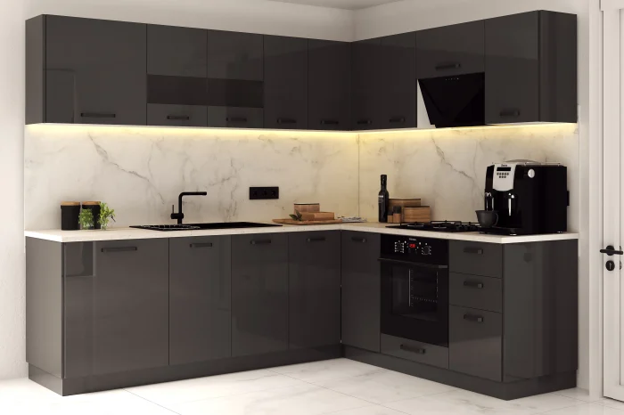 Bucatarie Daria colt V2 Antracit [3]