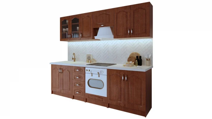 Bucatarie Olea RO cu blat intreg MDF Calvados 2.6 m [4]