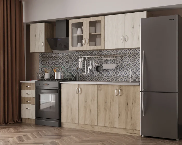 Bucatarie Venus Ro, 200x60x200 cm, K001 + K002 [2]