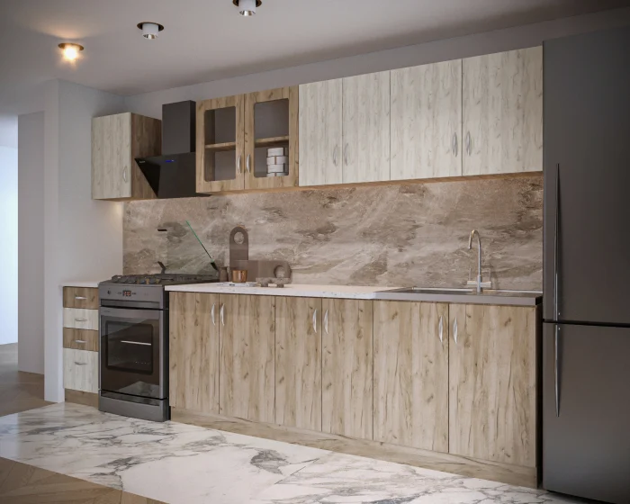 Bucatarie Venus Ro, 260x60x200 cm, K001 + K002 [3]