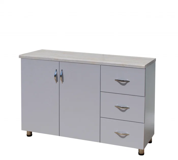 Bucatarie Yustina Alb Argintiu 280x43x189 cm [7]