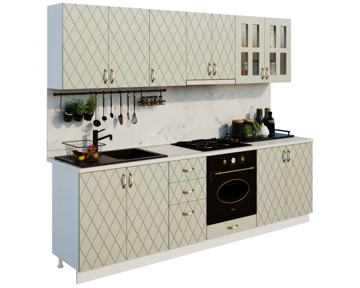 Bucatrie Mira Romb MDF 2,6 m [5]