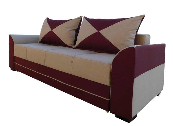 Canapea extensibila Delia Gri/Bordo [2]