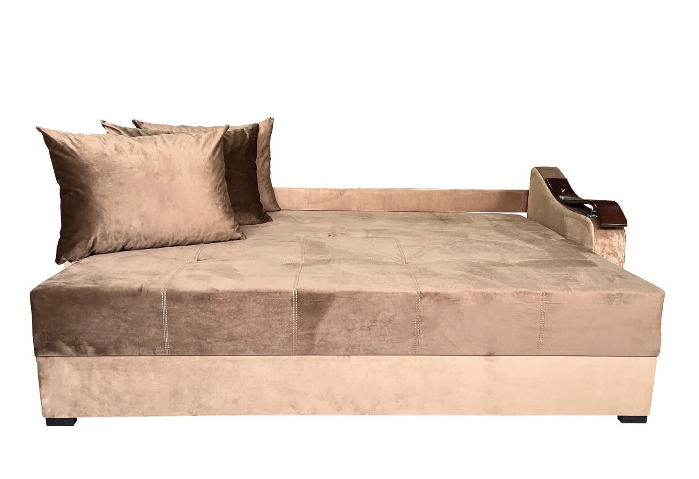 Canapea Extensibila Dana, 220x100x75 Cm, Velvet Maro [2]