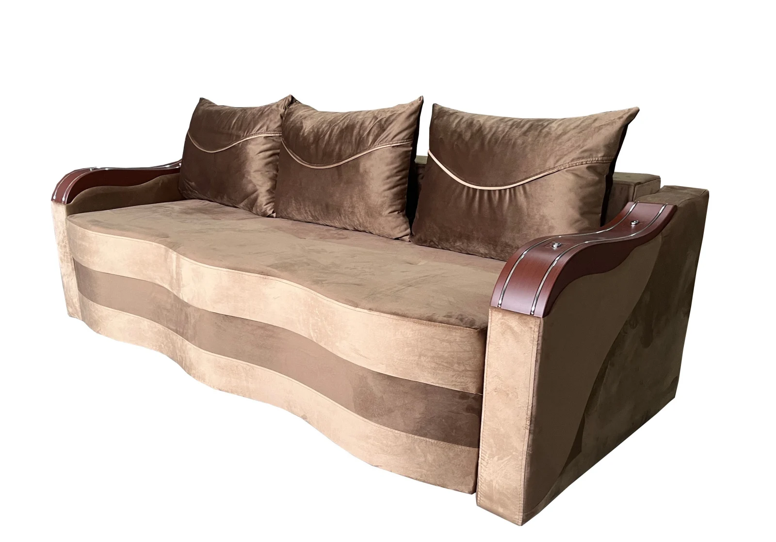 Canapea Extensibila Simona, 225x74x100 Cm, Maro [3]
