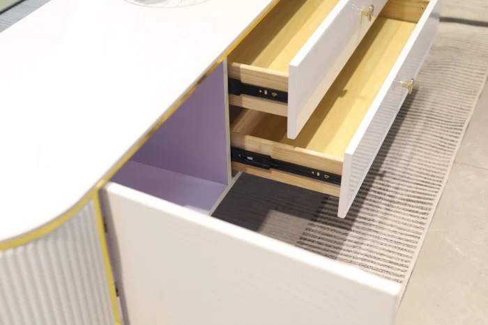 COMODA TV BENCH MDF ALB LUCIOS 200x39x46 cm [7]