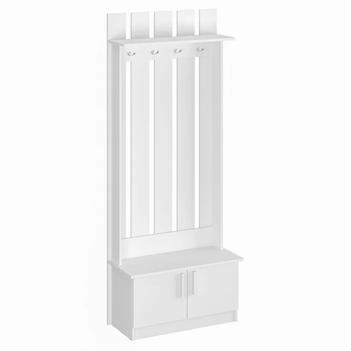 Cuier hol Yana Alb Nimfa 80x37x200 cm [2]