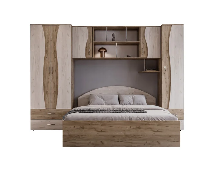 Dormitor Tineret cu D2, 262x51x200 cm, K002/K001 [4]