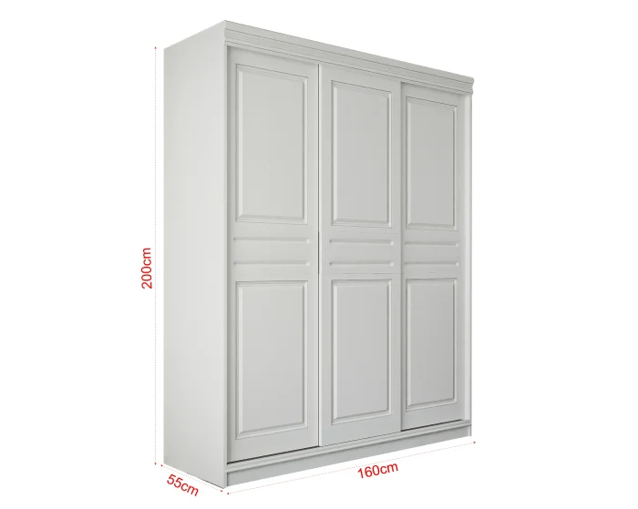 Dressing BD05 Alb, 160x55x200cm [4]